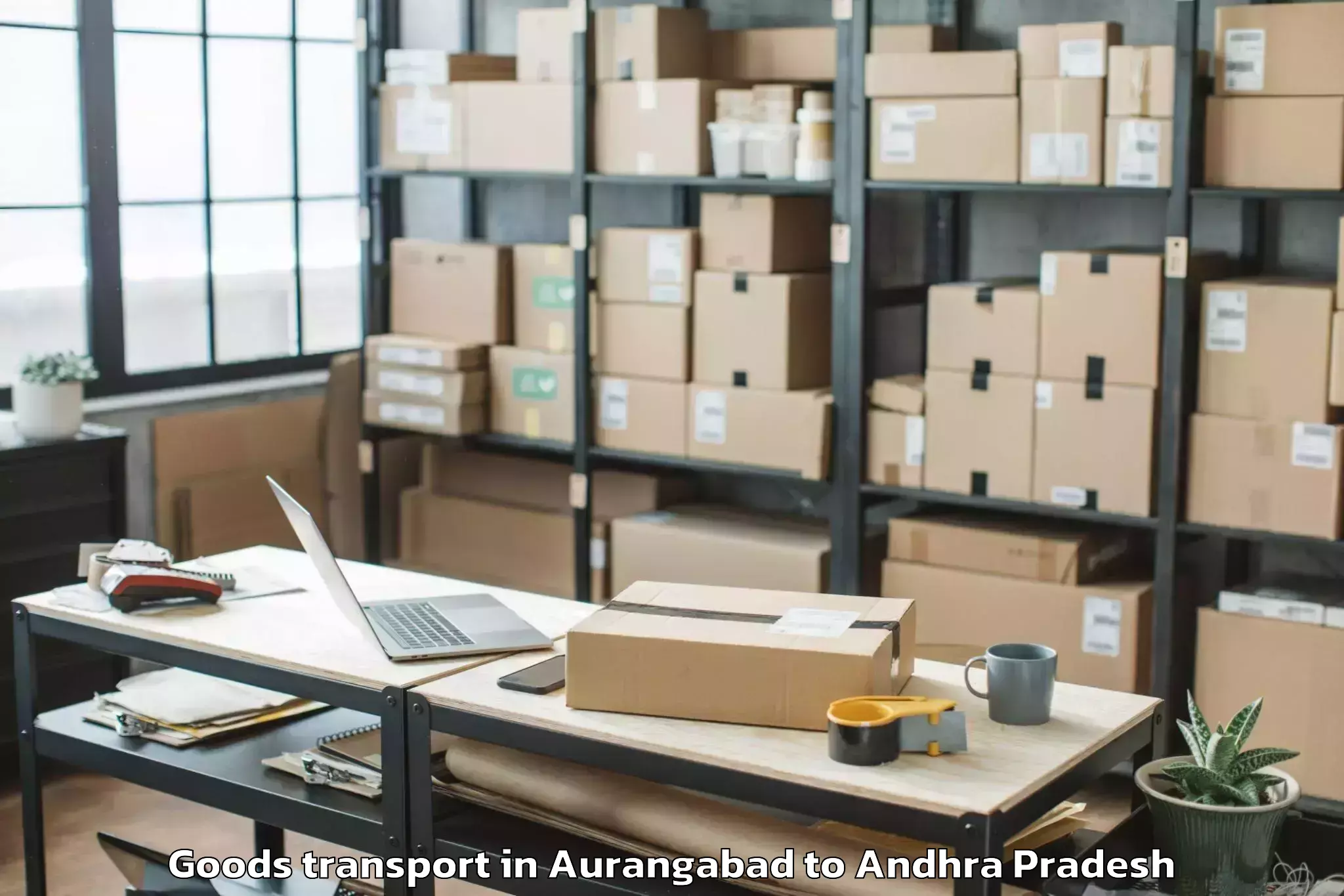 Reliable Aurangabad to Etikoppaka Goods Transport